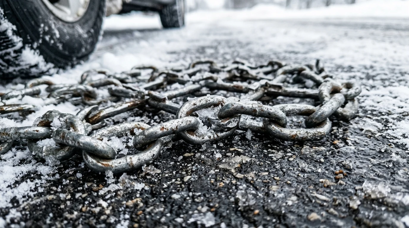 Jaký materiál na sněhové řetězy: Titan, manganová ocel, textil nebo plast?